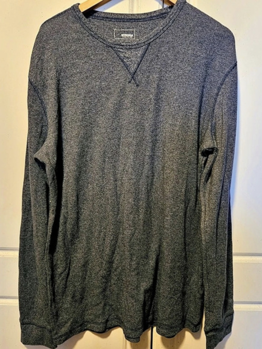 Mens  Waffle Thermal Tee